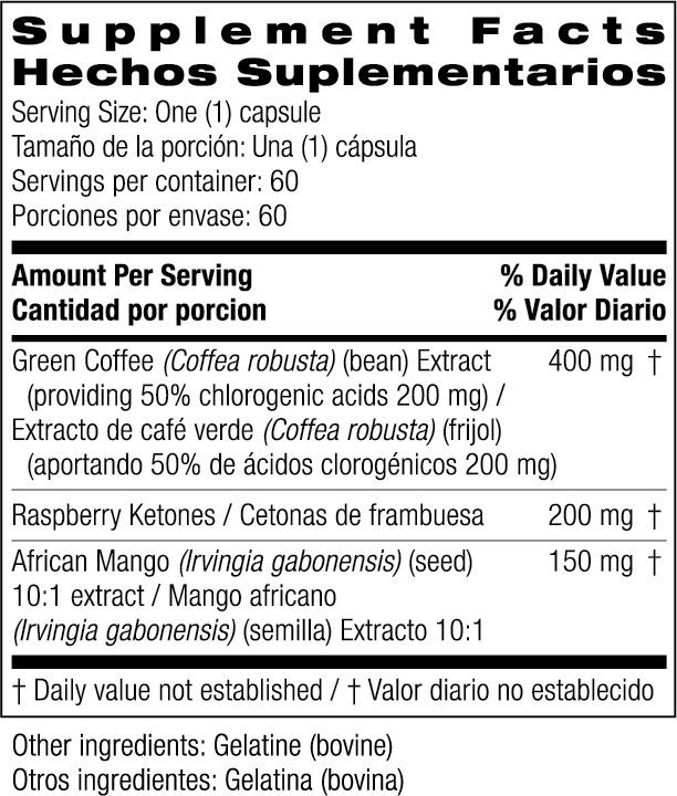 Supplement Facts Hechos Suplementarios