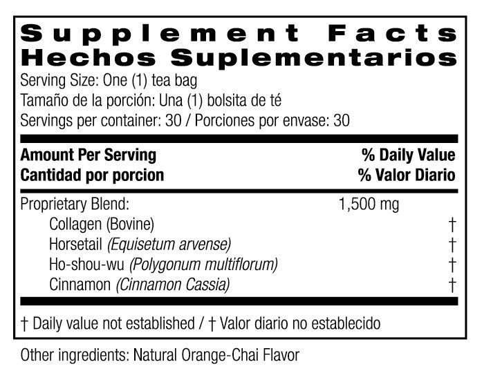 Collagen Tea Supplement Facts