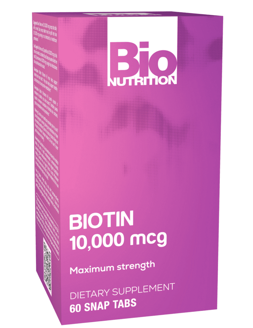 Bio nutrition biotin 1000mg 60 tabs.