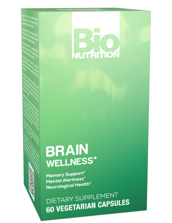 Bio nutrition brain wellness 60 vegetarian capsules.