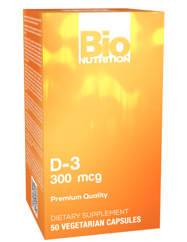 Bio nutrition d - 3 300mg capsules.