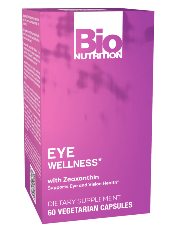 Bio nutrition eye wellness with zeaxanthin capsules.