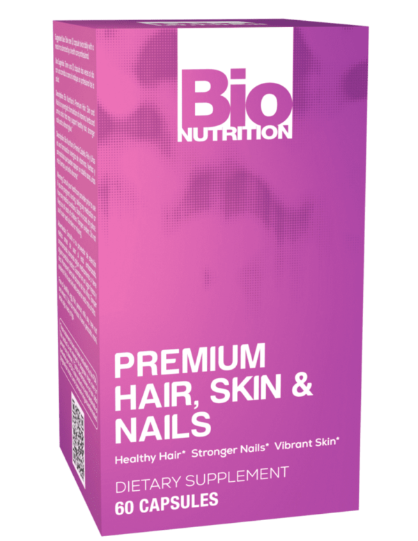 Bio nutrition premium hair, skin & nails 60 capsules.