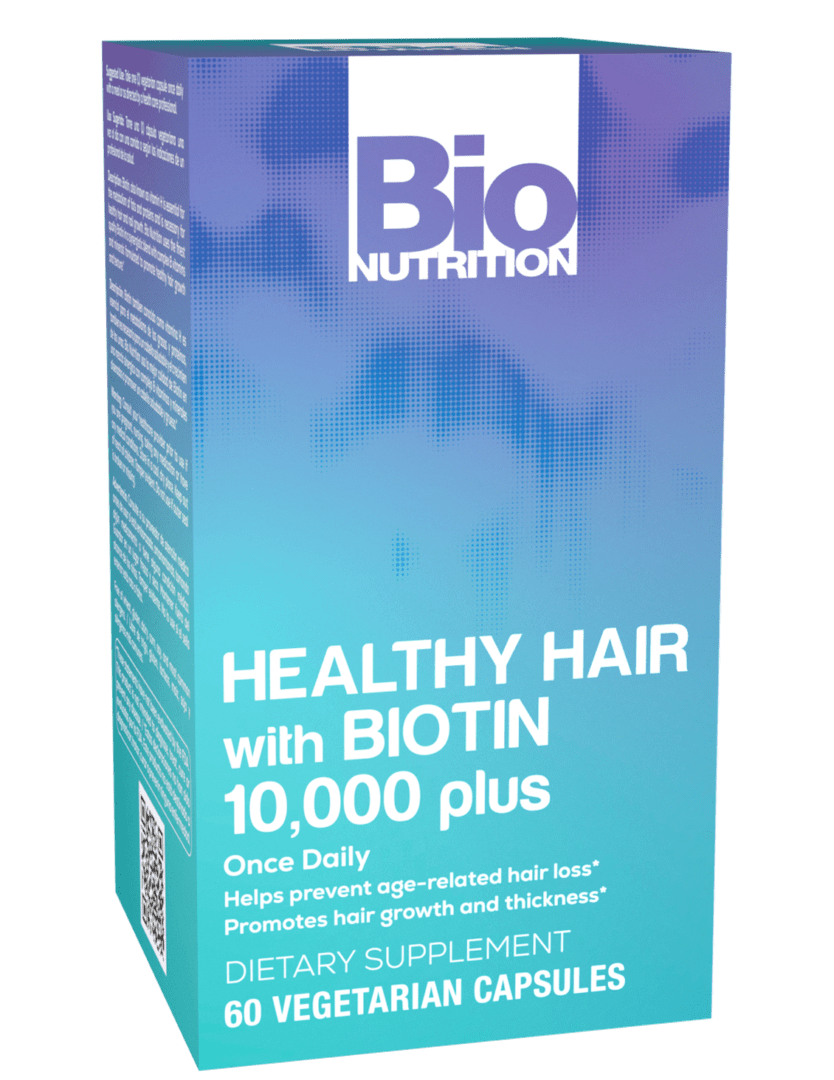 Healthy hair with biotin 1000 plus capsules.