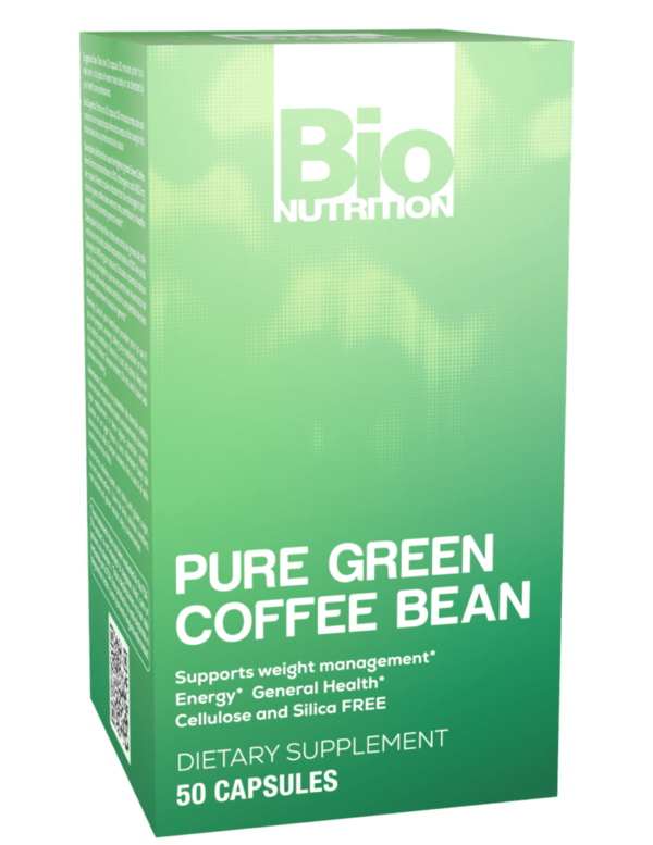 Bio nutrition pure green coffee bean capsules.